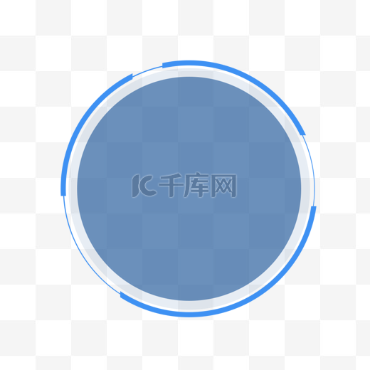 蓝色科技框psd源文件图片