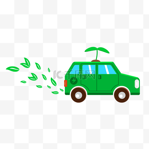 绿色低碳电动汽车图片