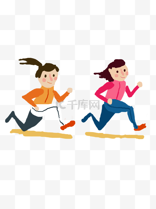 奋力奔跑比赛冲刺的女运动员图片