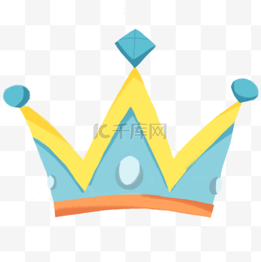皇冠蓝色钻石水晶图片