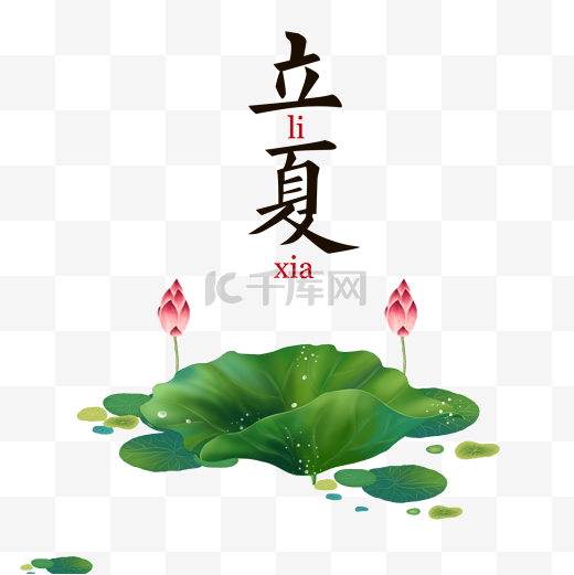 二十四节气立夏元素图片