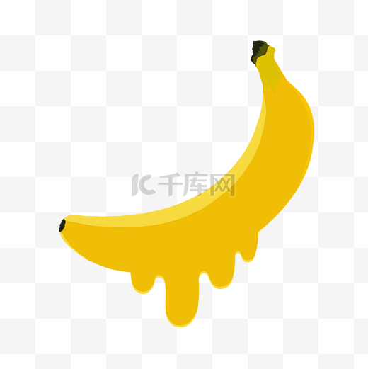 卡通流体香蕉装饰电商设计图片