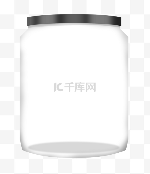玻璃容器罐子插画图片