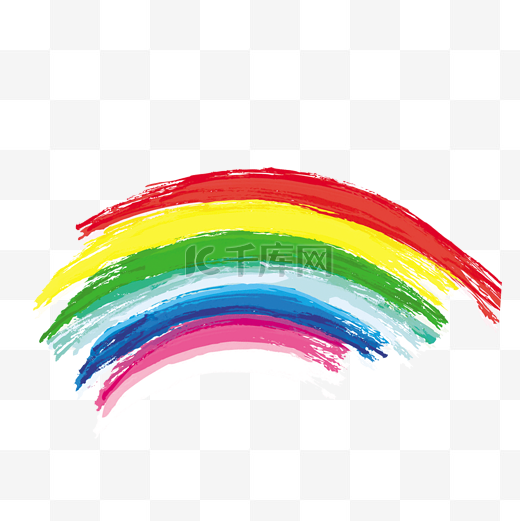 彩色的彩虹免抠图图片