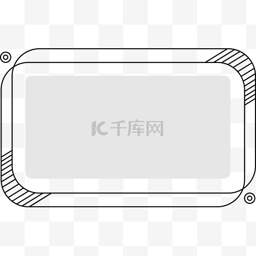 白色蓝底简约海报边框图片