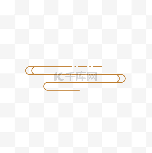 新年元宵节暗金色平面UI设计手绘线条祥云纹路装饰元宵图片