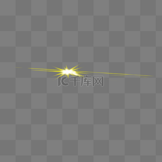 黄色灯光光束矢量元素图片