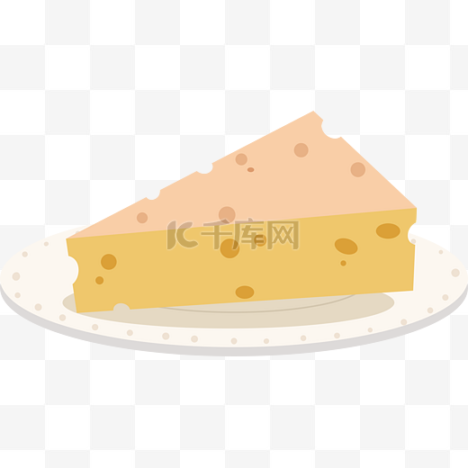 盘子芝士蛋糕美味烘焙海报元素下载图片