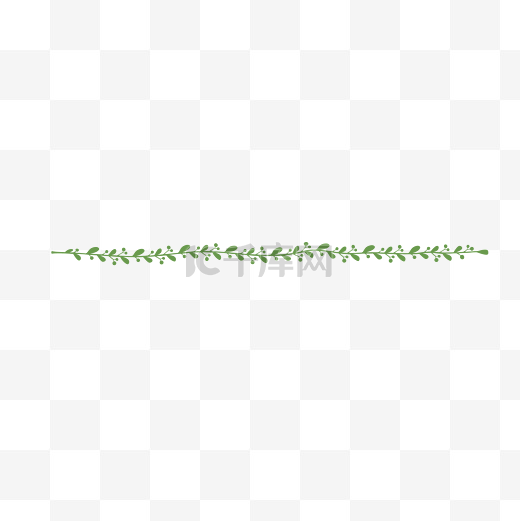 绿色藤蔓时尚分割线图片