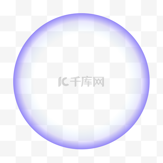 一个炫彩蓝色圆圈免抠图图片