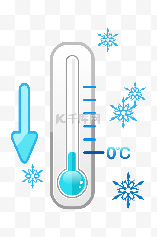 矢量降温低温图片