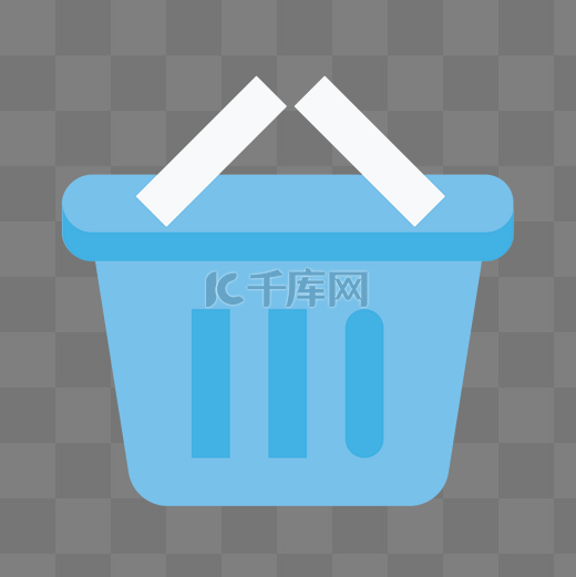 篮子扁平化渐彩色商务图标矢量UI素材icon图片