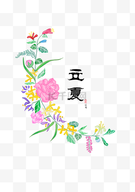 立夏夏天的花中国装饰图片