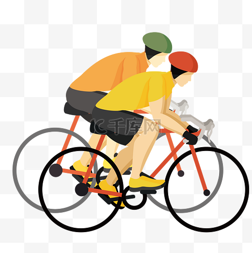 运动会骑自行车人物图片