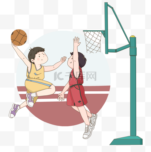 运动酷男孩打篮球图片