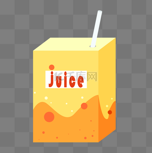 橙汁果汁盒装图片