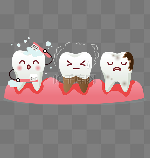 口腔牙齿插画图片