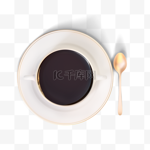 陶瓷咖啡杯套装3d元素图片