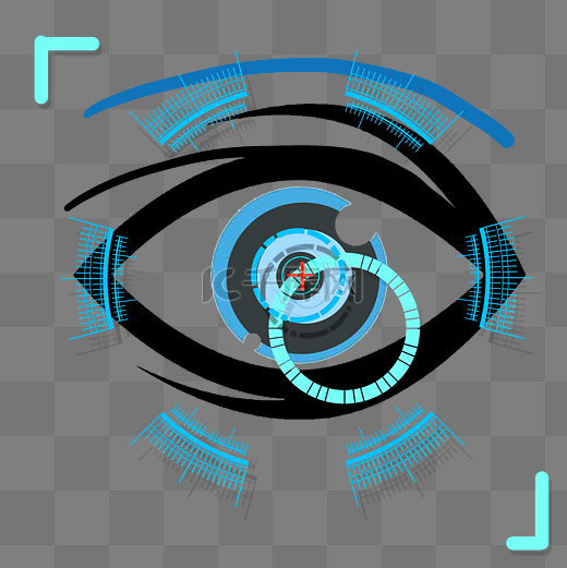 视网膜识别眼睛眼球图片