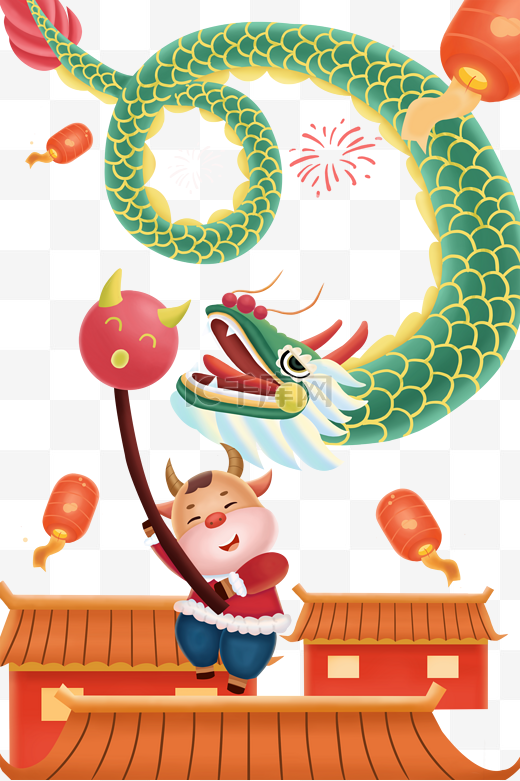 中国民间传统节日龙抬头图片
