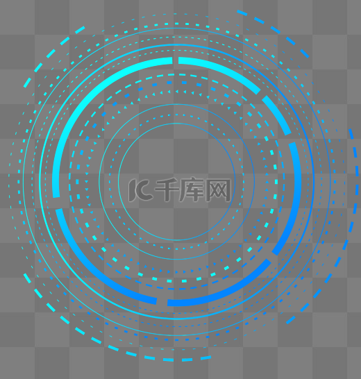 科技感蓝色线圈图片