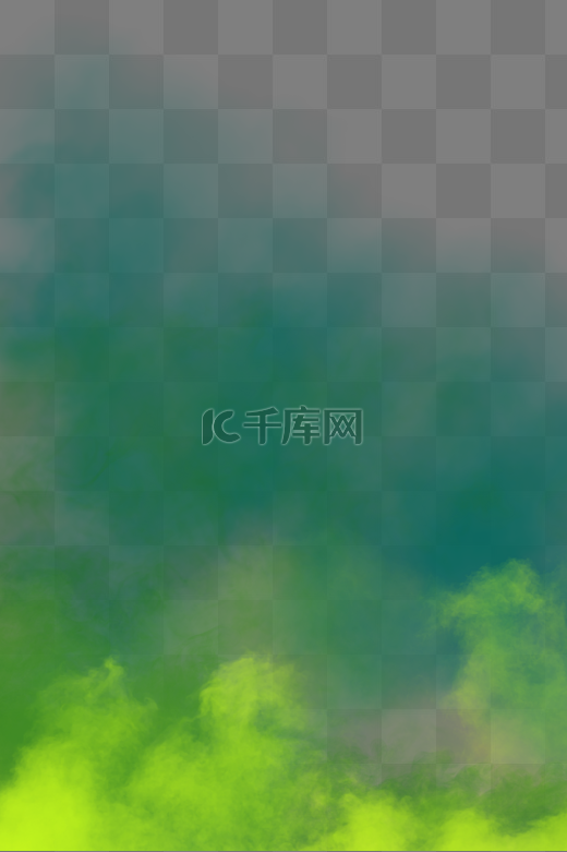 绿色夏日迷雾云雾装饰图片