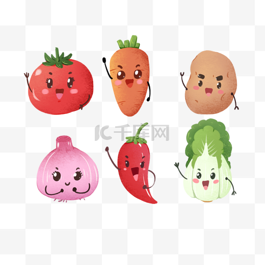 拟人蔬菜水果表情包图片