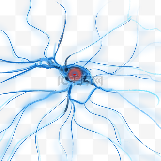 蓝色神经元系统图片