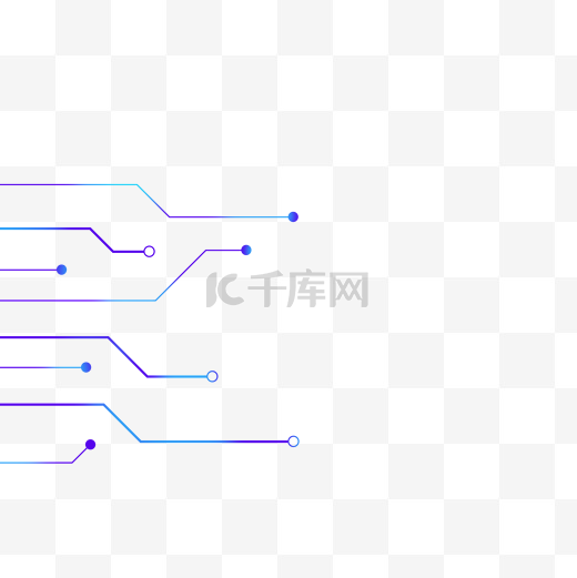 不规则图形科技感点线蓝色图片