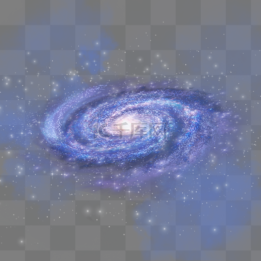 紫色透明感旋转宇宙星云图片