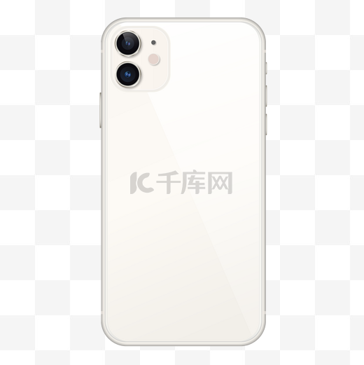 手机iPhone11背面白色图片