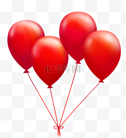 国庆节气球婚礼红气球图片