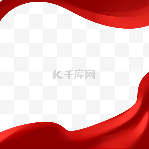 七一建党节红色丝绸幕布边框图片