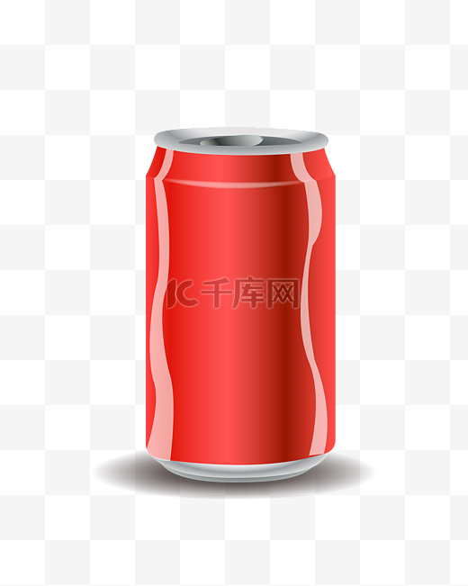 红色可乐罐子图片