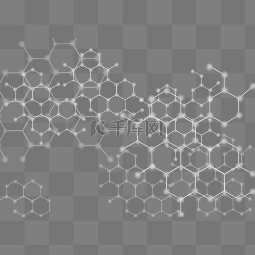 矢量白色纳米技术抽象科技纹路图片