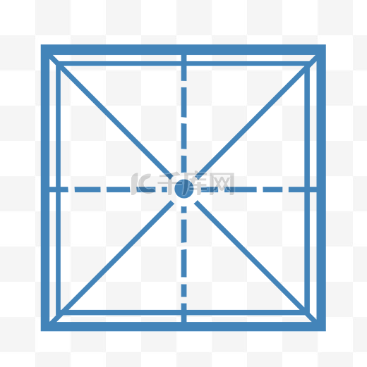 蓝色米字格图片