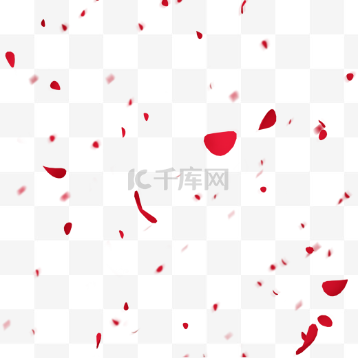 大红色玫瑰花瓣图片