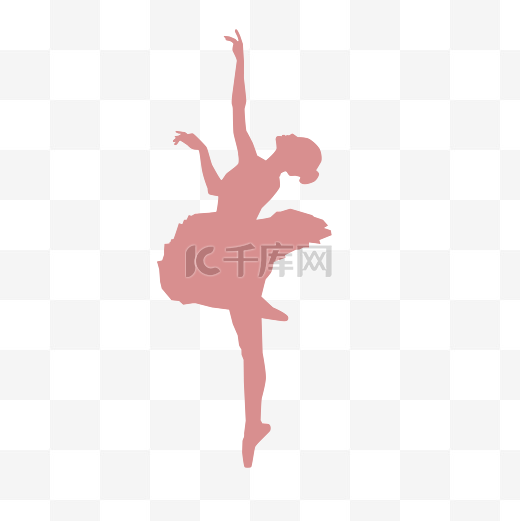 舞蹈芭蕾舞女免扣矢量图片