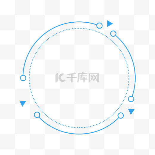 蓝色的几何边框图片