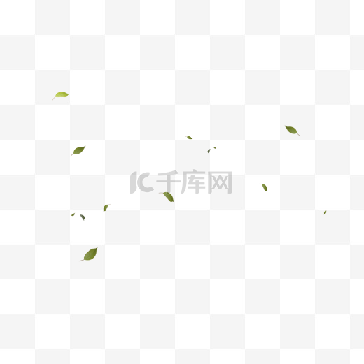 绿色落叶漂浮物图片
