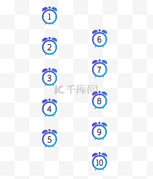 微信公众号商务医疗数字序号图片