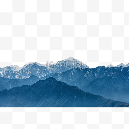 四川红岩顶雪山图片