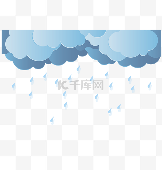 剪纸风下雨云雨图片