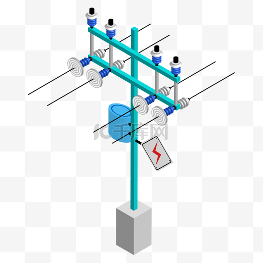 电塔电线杆电线图片