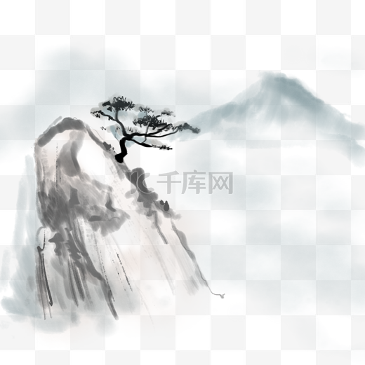 中国山水画山水画山石图片