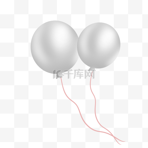 银色金属感六一儿童节气球图片