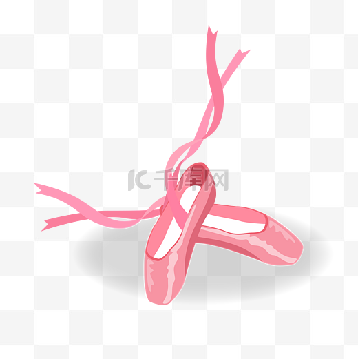 粉色的舞蹈鞋图片