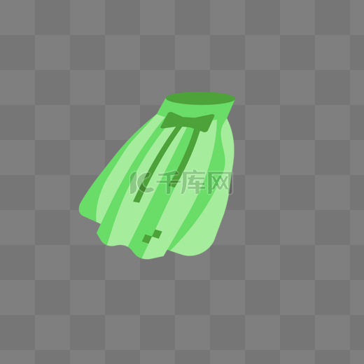 一条绿色半身裙图片