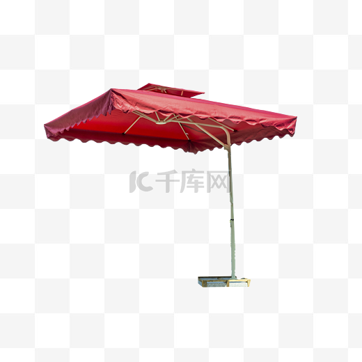 红色的遮阳伞简约图片