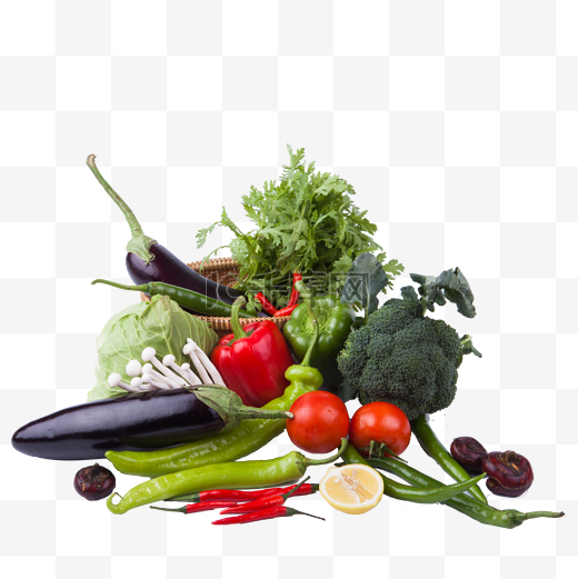 新鲜的蔬菜免抠图图片